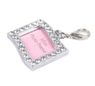 Rhinestone Rectangular Writable  ID Tags