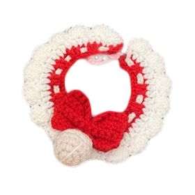 Knitted Dog Collar Pet Crochet