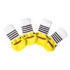 4Pcs Pet Knitted Socks Yellow