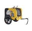 Yellow Outdoor Dog Bicycle Trailer