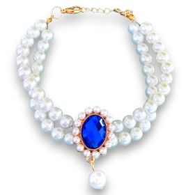 Bling Diamond Pearls Necklace