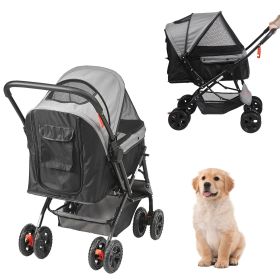 VEVOR Pet Stroller 44lbs Weight Capacity