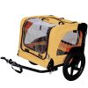 Yellow Outdoor Dog Bicycle Trailer