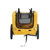 Yellow Outdoor Dog Bicycle Trailer