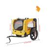 Yellow Outdoor Dog Bicycle Trailer