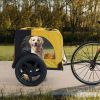 Yellow Outdoor Dog Bicycle Trailer