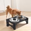 Dog Raised Double Bowl Dog Feeder