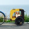 Yellow Outdoor Dog Bicycle Trailer