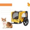 Yellow Outdoor Dog Bicycle Trailer