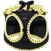 Choke Free Dog Harness - Yellow and Black Polka Dot