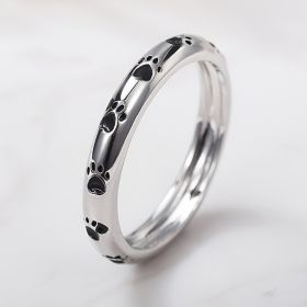 Silver Paw Ring (size: 6)