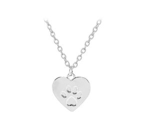 Dog Claw Love Necklace (Color: Silver)