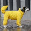 Covered tail dog raincoat