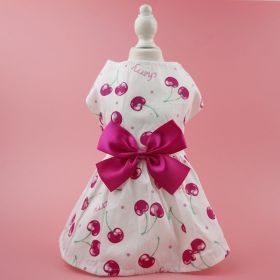 Summer Dog Dress (Color: Dark Pink)