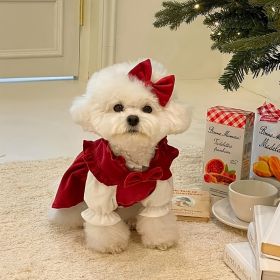 Christmas Pet Dress (Color: Red)