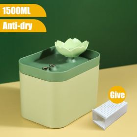 Auto Cat Water Fountain (Color: USB Green Anti-dry)