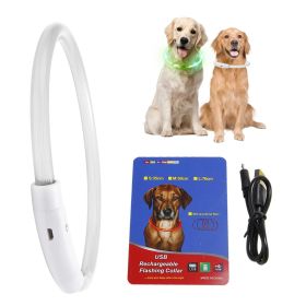 Multi-Color LED Lighting Dog Safety Collar (Expand Collar Length: 35cm/13.77in)