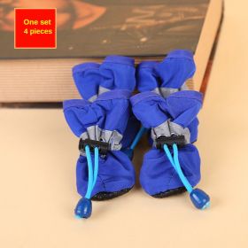 Pet Dog Anti Slip Boots (Color: Blue)