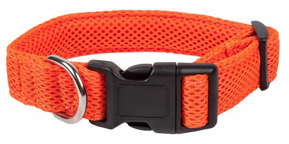 360 Degree Dual Sided  Adjustable Mesh Collar (Color: Orange)